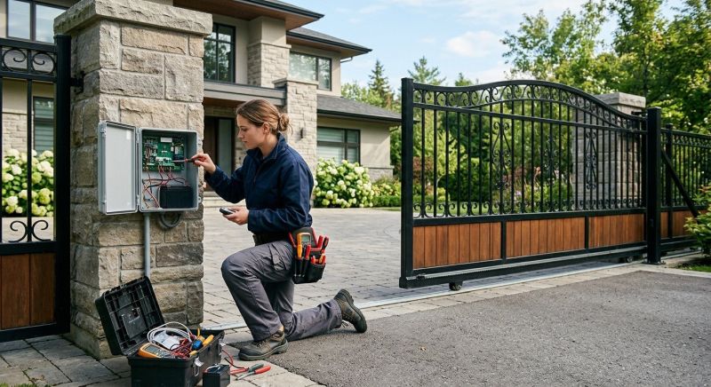 Remote Gate Installation in Plano, TX