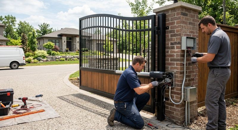 Motorized Gate Installation in Naperville, IL