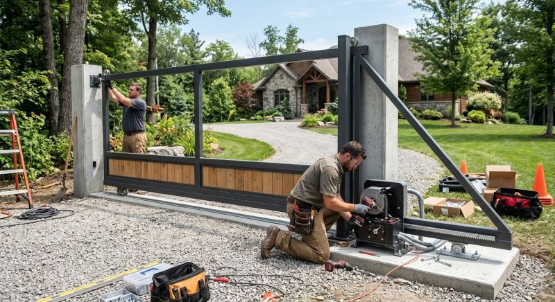 Remote Gate Installation in Cary, NC